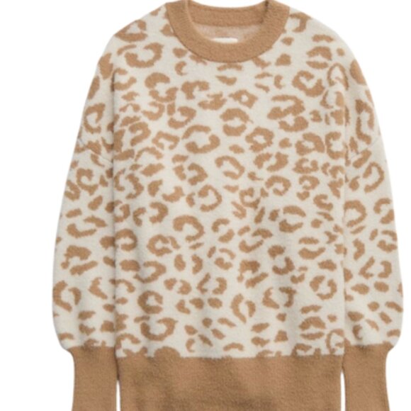 BNWT - Aerie Leopard Buttercream Sweater Small - Picture 2 of 3